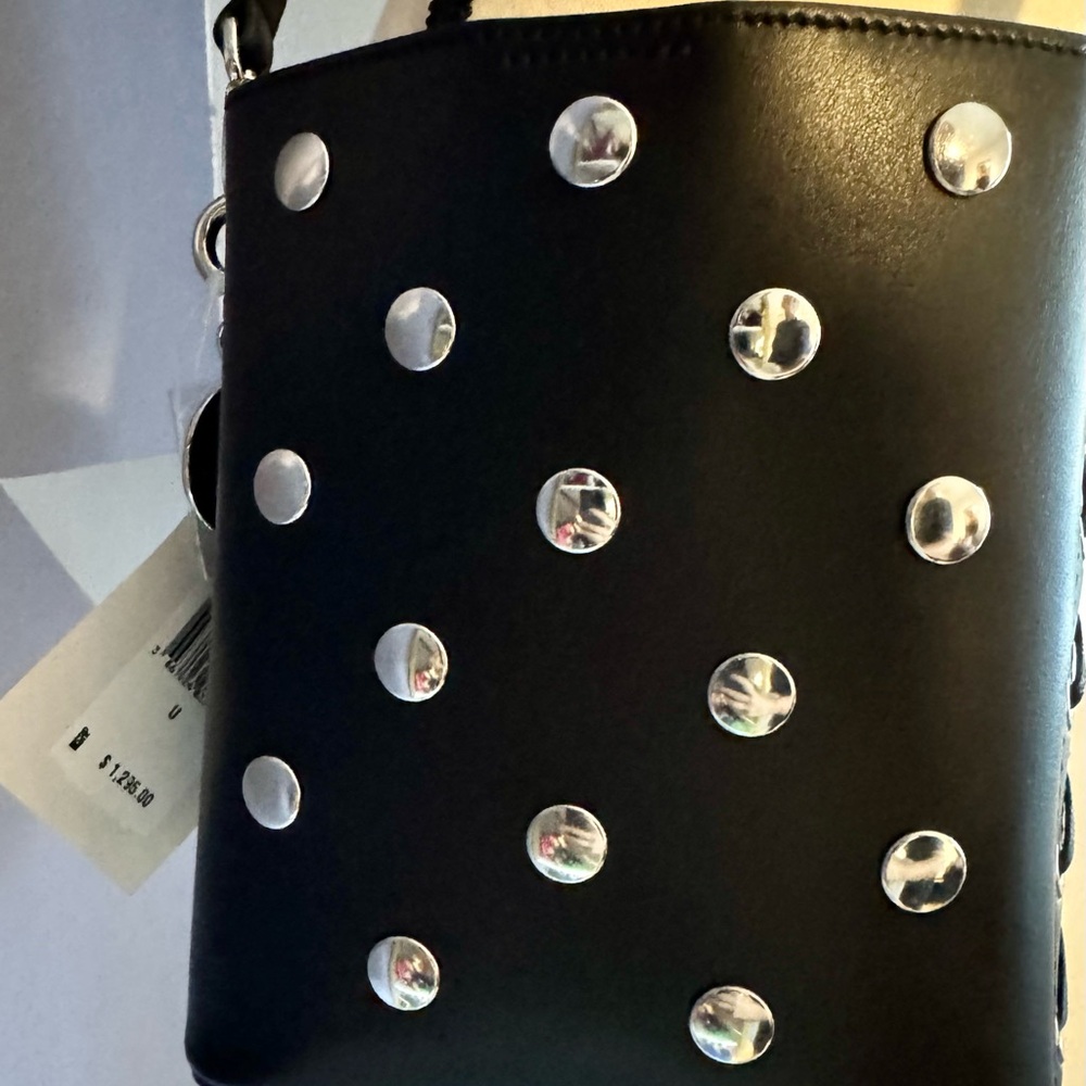 Stella McCartney Studded Black Handbag- NEW - Picture 6 of 10